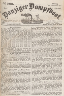 Danziger Dampfboot. Jg.27, № 262 (9 November 1857)