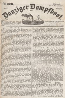 Danziger Dampfboot. Jg.27, № 270 (18 November 1857)