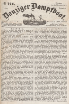 Danziger Dampfboot. Jg.27, № 274 (23 November 1857)
