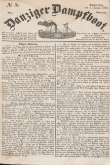 Danziger Dampfboot. Jg.28, № 5 (7 Januar 1858)