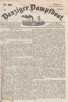 Danziger Dampfboot. Jg.28, № 10 (13 Januar 1858)