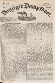 Danziger Dampfboot. Jg.28, № 14 (18 Januar 1858)