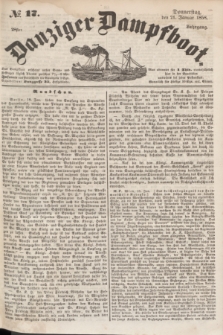 Danziger Dampfboot. Jg.28, № 17 (21 Januar 1858)