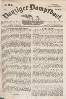 Danziger Dampfboot. Jg.28, № 21 (26 Januar 1858)