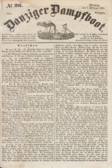 Danziger Dampfboot. Jg.28, № 26 (1 Februar 1858)