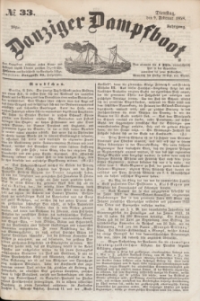 Danziger Dampfboot. Jg.28, № 33 (9 Februar 1858)