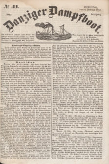 Danziger Dampfboot. Jg.28, № 41 (18 Februar 1858)