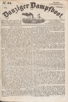 Danziger Dampfboot. Jg.28, № 45 (23 Februar 1858)