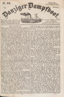 Danziger Dampfboot. Jg.28, № 47 (25 Februar 1858)