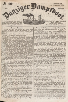 Danziger Dampfboot. Jg.28, № 49 (27 Februar 1858)