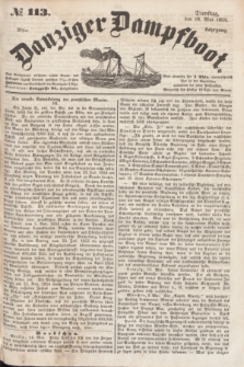 Danziger Dampfboot. Jg.28, № 113 (18 Mai 1858)