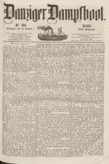 Danziger Dampfboot. Jg.29, № 20 (25 Januar 1859)