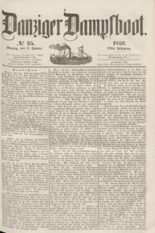 Danziger Dampfboot. Jg.29, № 25 (31 Januar 1859)