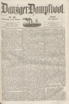 Danziger Dampfboot. Jg.29, № 46 (24 Februar 1859)