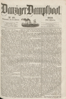 Danziger Dampfboot. Jg.29, № 48 (26 Februar 1859)