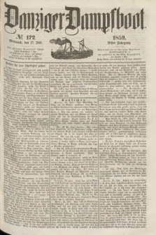 Danziger Dampfboot. Jg.29, № 172 (27 Juli 1859)