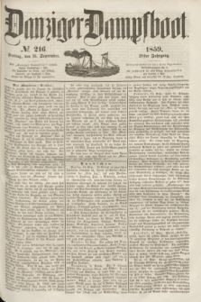 Danziger Dampfboot. Jg.29, № 216 (16 September 1859)