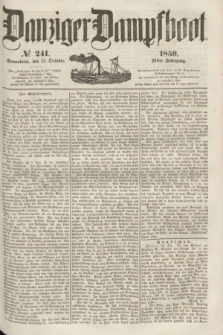 Danziger Dampfboot. Jg.29, № 241 (15 October 1859)