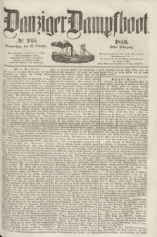 Danziger Dampfboot. Jg.29, № 245 (20 October 1859)