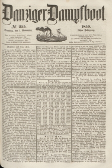 Danziger Dampfboot. Jg.29, № 255 (1 November 1859)