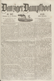 Danziger Dampfboot. Jg.29, № 267 (15 November 1859)