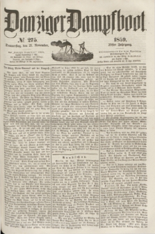 Danziger Dampfboot. Jg.29, № 275 (24 November 1859)