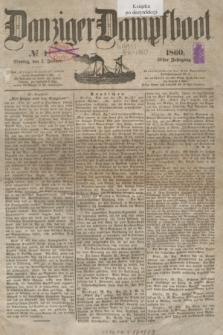 Danziger Dampfboot. Jg.30, № 1 (2 Januar 1860)