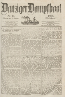 Danziger Dampfboot. Jg.30, № 19 (23 Januar 1860)