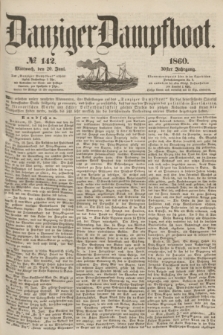 Danziger Dampfboot. Jg.30, № 142 (20 Juni 1860)