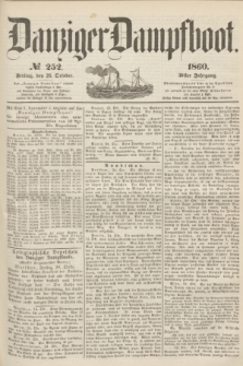 Danziger Dampfboot. Jg.30, № 252 (26 October 1860)