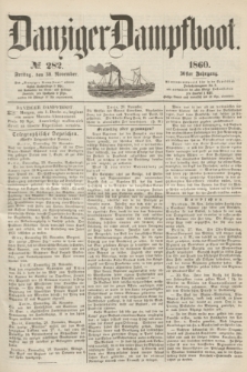 Danziger Dampfboot. Jg.30, № 282 (30 November 1860)