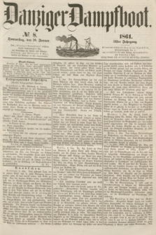 Danziger Dampfboot. Jg.31, № 8 (10 Januar 1861)