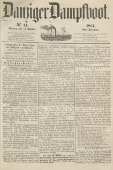 Danziger Dampfboot. Jg.31, № 11 (14 Januar 1861)