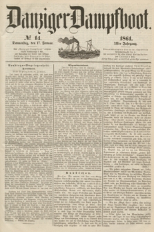 Danziger Dampfboot. Jg.31, № 14 (17 Januar 1861)