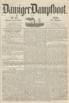 Danziger Dampfboot. Jg.31, № 17 (21 Januar 1861)
