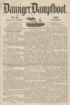 Danziger Dampfboot. Jg.31, № 24 (29 Januar 1861)