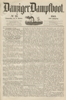 Danziger Dampfboot. Jg.31, № 26 (31 Januar 1861)