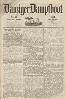 Danziger Dampfboot. Jg.31, № 27 (1 Februar 1861)