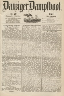 Danziger Dampfboot. Jg.31, № 29 (4 Februar 1861)