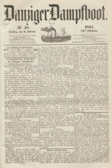 Danziger Dampfboot. Jg.31, № 48 (26 Februar 1861)