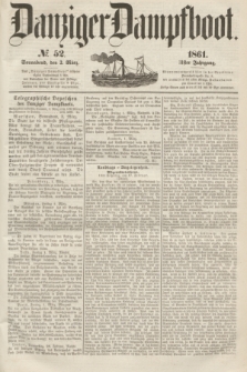 Danziger Dampfboot. Jg.31, № 52 (2 März 1861)