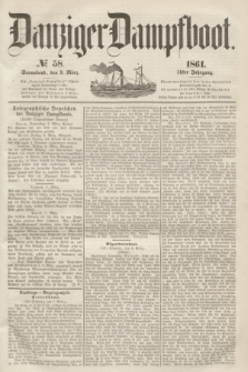 Danziger Dampfboot. Jg.31, № 58 (9 März 1861)