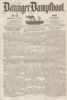 Danziger Dampfboot. Jg.31, № 65 (18 März 1861)