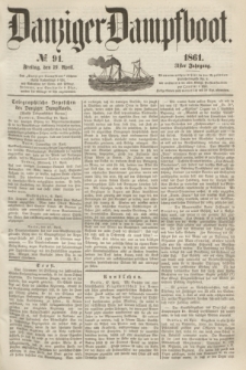 Danziger Dampfboot. Jg.31, № 91 (19 April 1861)