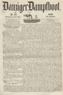 Danziger Dampfboot. Jg.31, № 92 (20 April 1861)