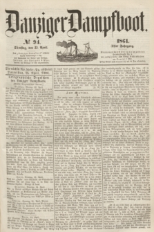 Danziger Dampfboot. Jg.31, № 94 (23 April 1861) + dod.