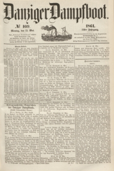 Danziger Dampfboot. Jg.31, № 109 (13 Mai 1861)