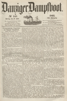 Danziger Dampfboot. Jg.31, № 148 (28 Juni 1861)
