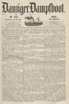 Danziger Dampfboot. Jg.31, № 149 (29 Juni 1861)