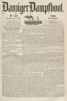Danziger Dampfboot. Jg.31, № 158 (10 Juli 1861)